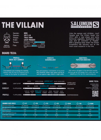 Deska snowboardowa Salomon Villain Wide