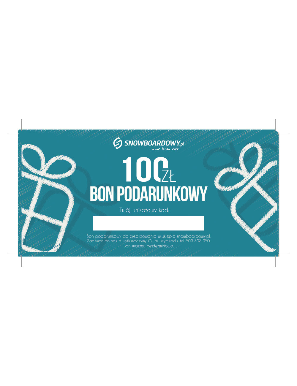 VOUCHER podarunkowy o wartości 100 zł