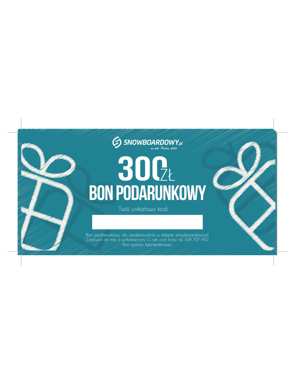 VOUCHER podarunkowy o wartości 300 zł