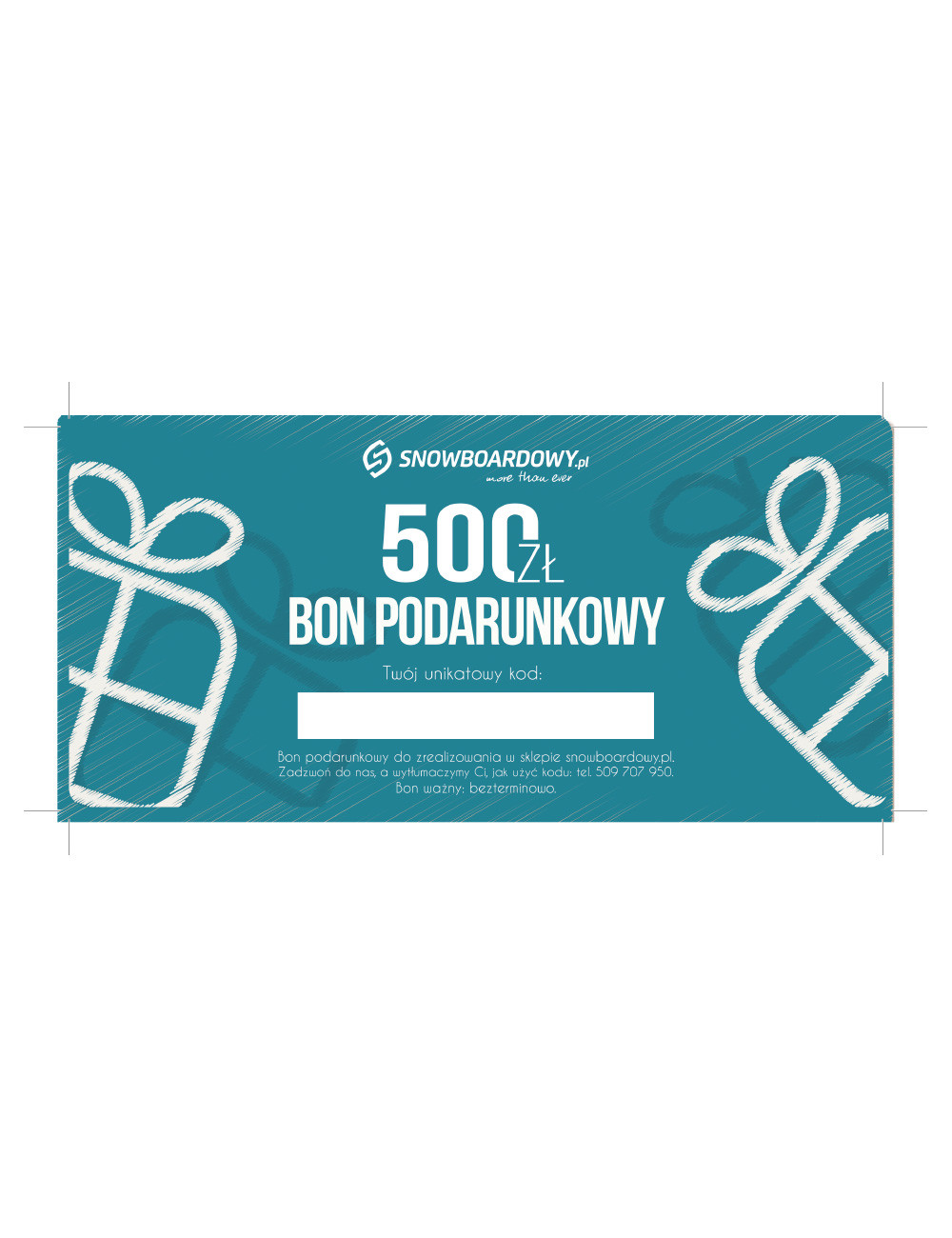 VOUCHER podarunkowy o wartości 500 zł