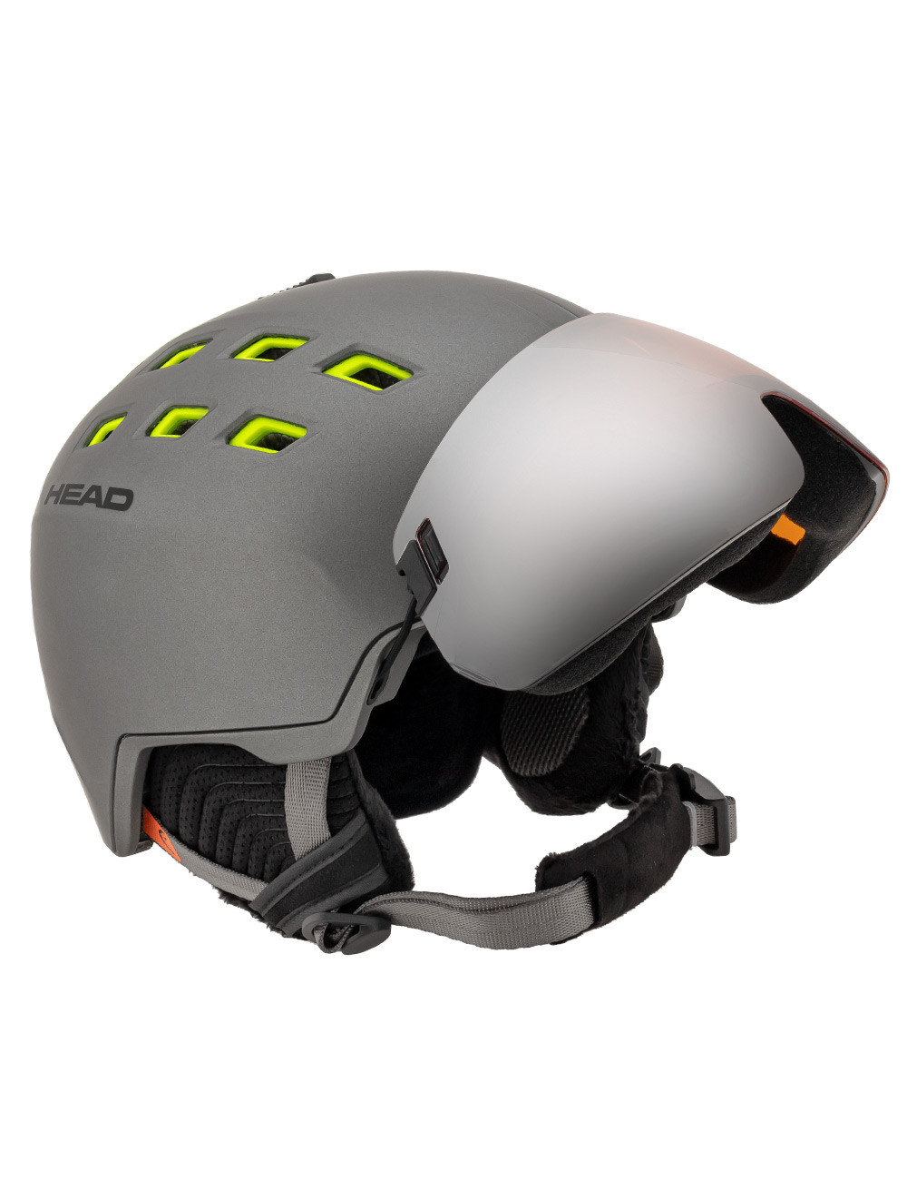 Kaski narciarski z szybą HEAD RADAR anthracite/lime 2023