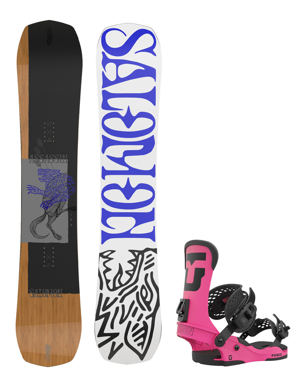 Zestw snowboardowy Salomon Assassin 159 + Union Force M