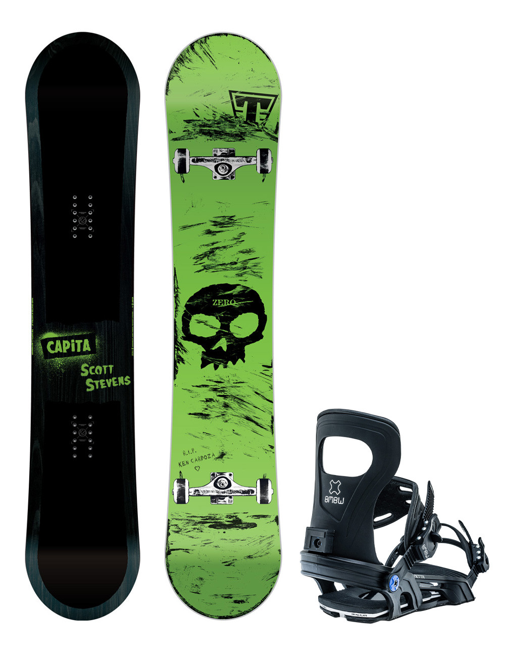 Zestaw snowboardowy Capita Stevens Pro 153 + Bent Metal Metta M