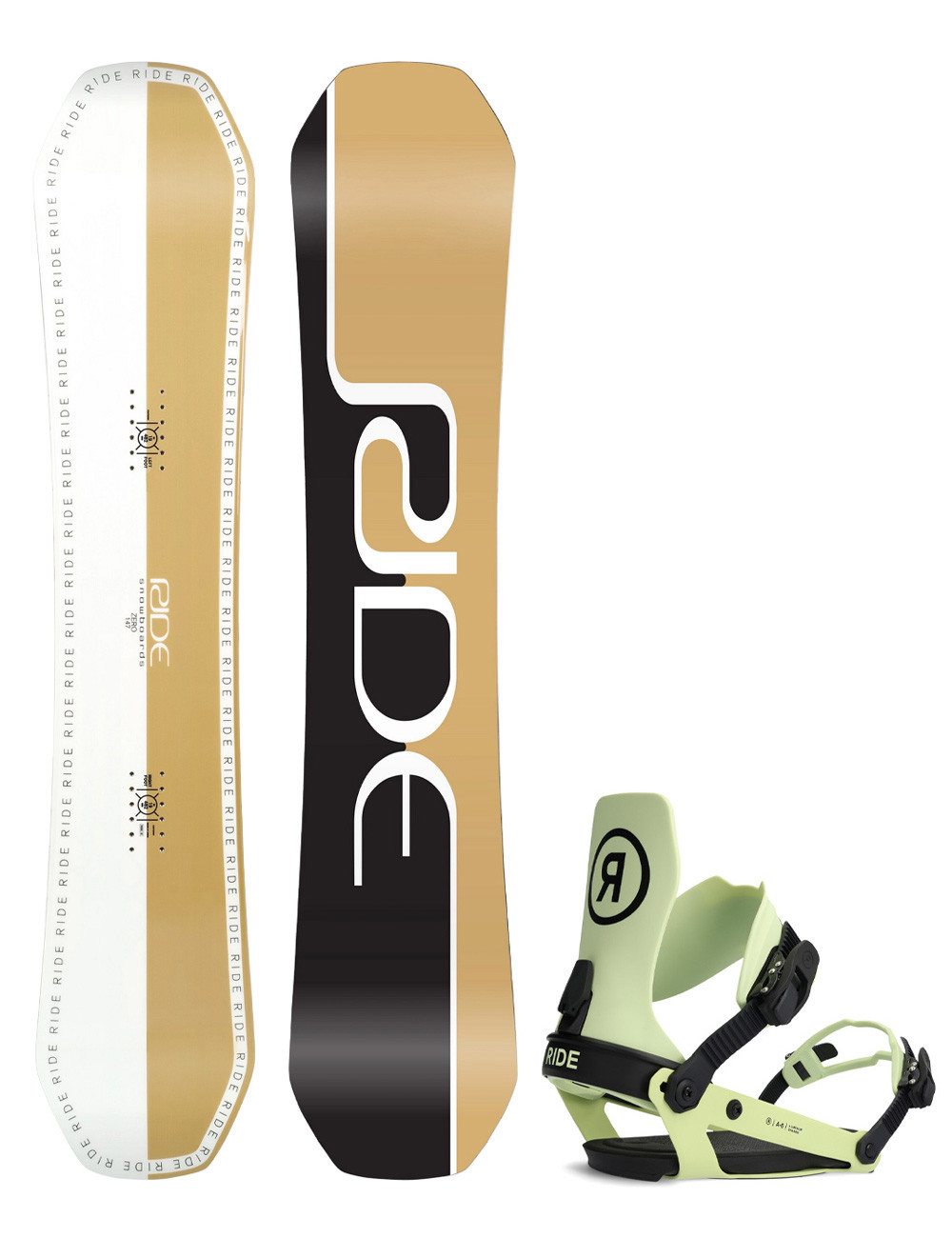 Zestaw snowboardowy Ride Zero 154W + Ride A-6 L