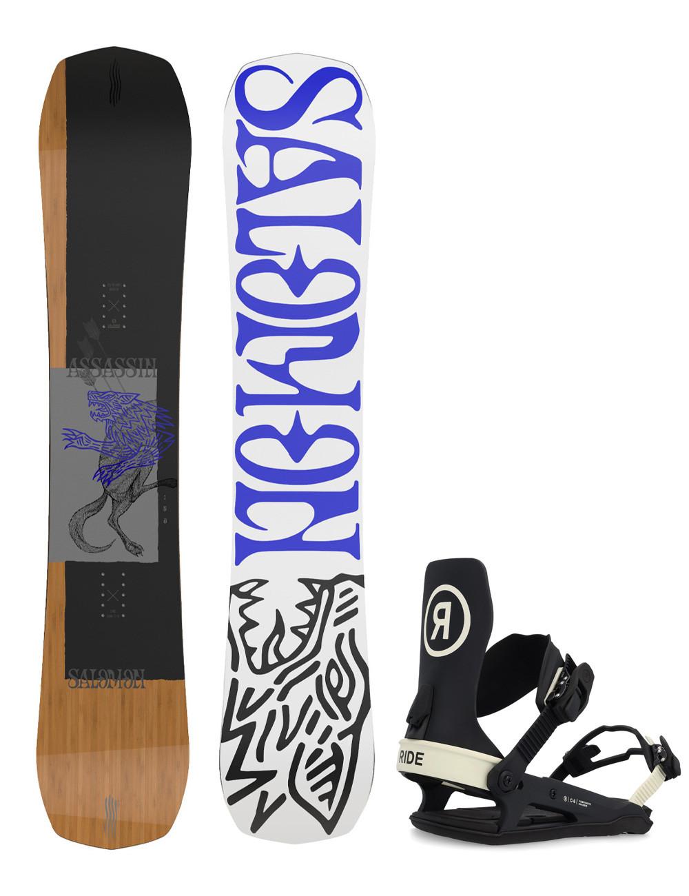 Zestaw snowboardowy Salomon Assassin 159 + Ride C-6 L