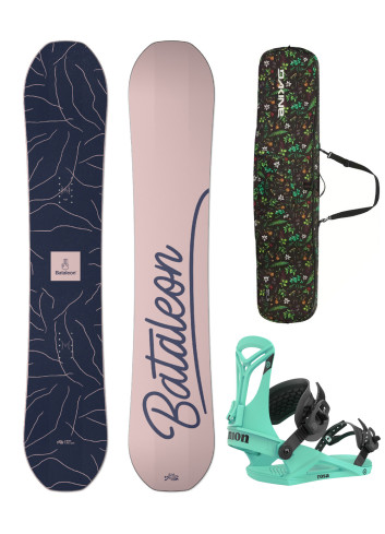 Zestaw snowboardowy Bataleon Spirit 140 + Union Rosa M + pokrowiec Dakine Pipe 148