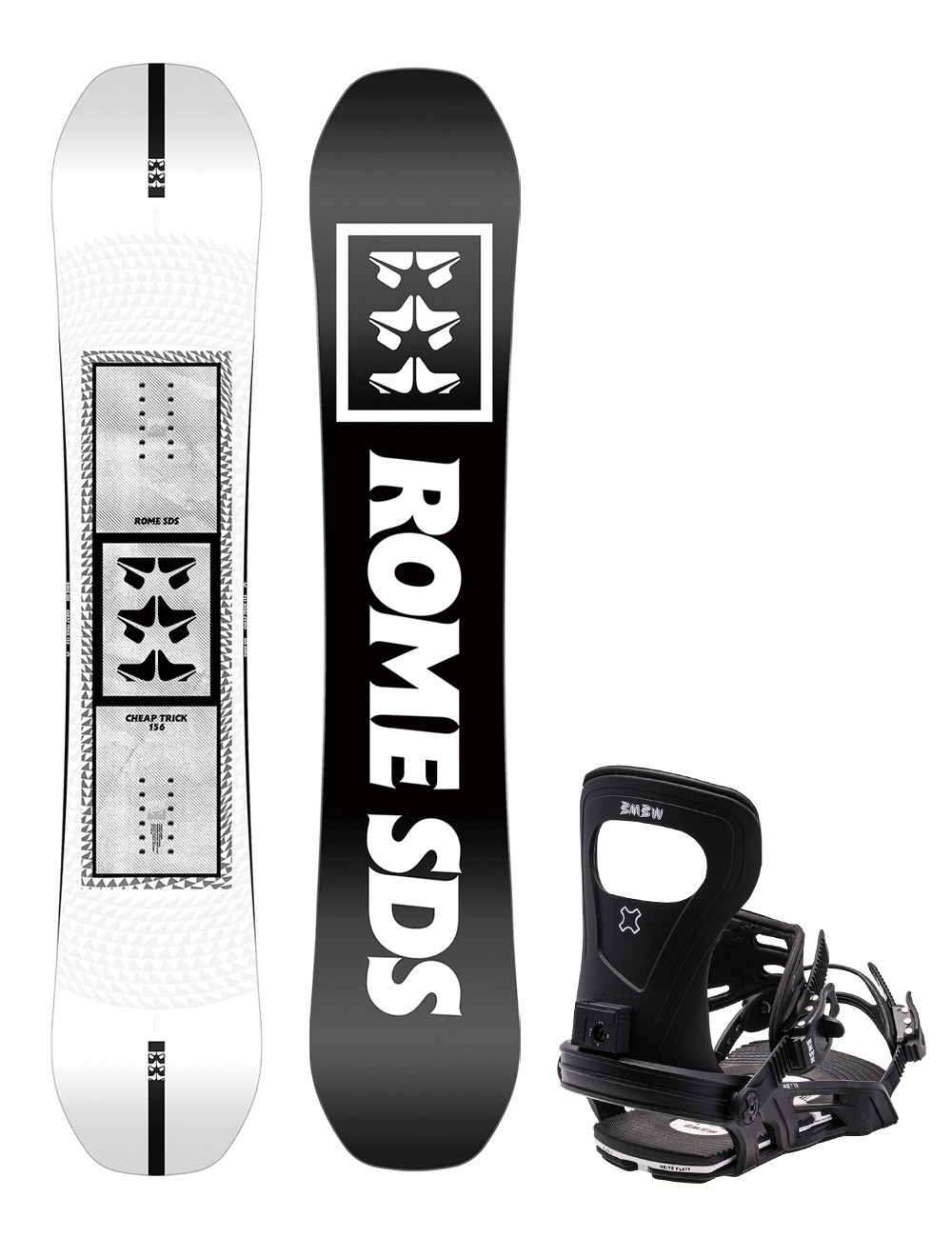 Zestaw snowboardowy Rome Cheaptrick + Bent Metal Metta M