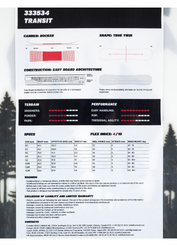 Deska snowboardowa Head Transit